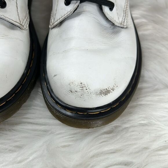 Doc Martens 1460J Combat Boots Youth Size 2 Lace Up Side Zip - Picture 4 of 11